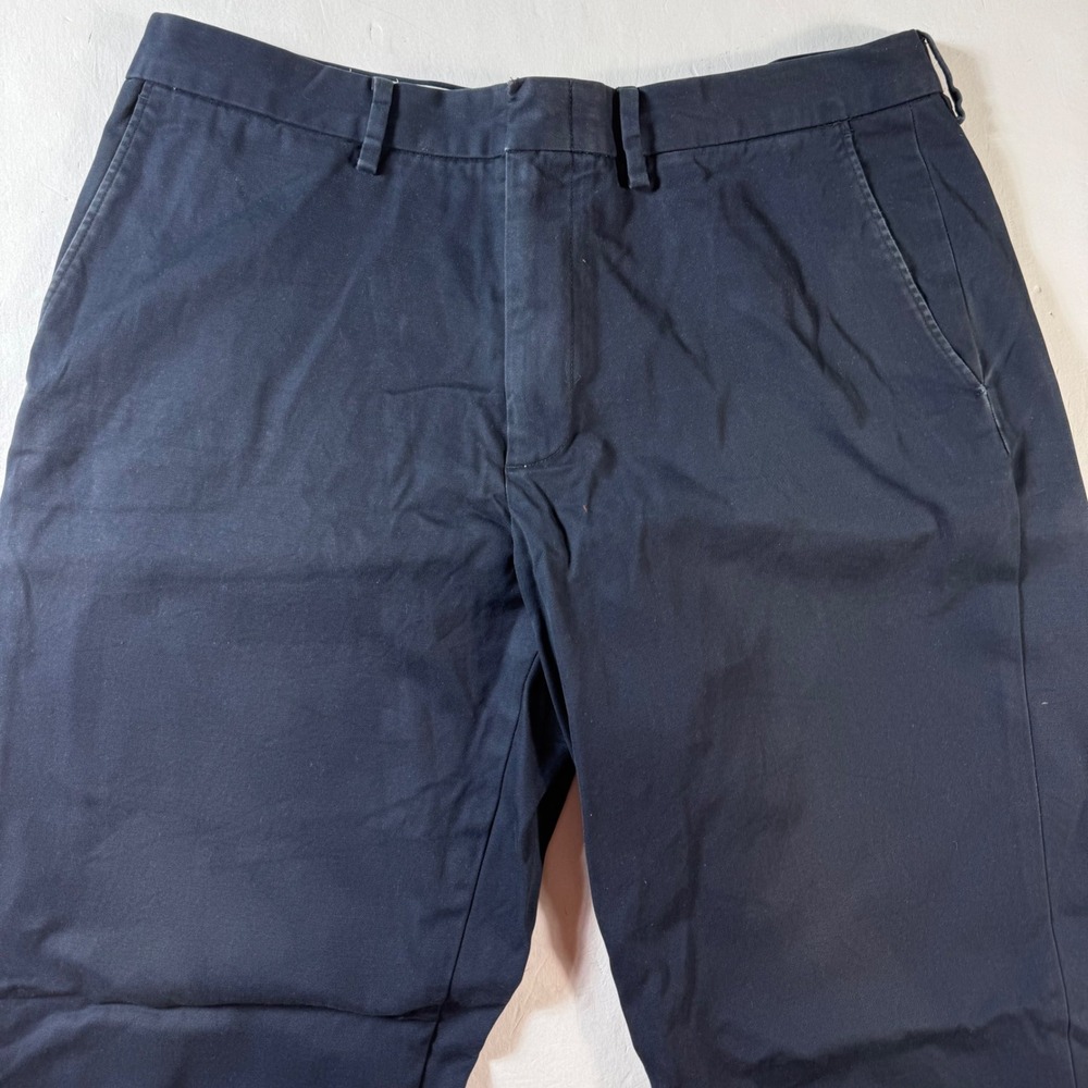 J Crew Bowery‎ Pants Mens 34x30 Classic Fit Navy Cotton Chino Pants